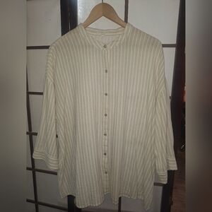 EILEEN FISHER Organic Cotton Top , LARGE